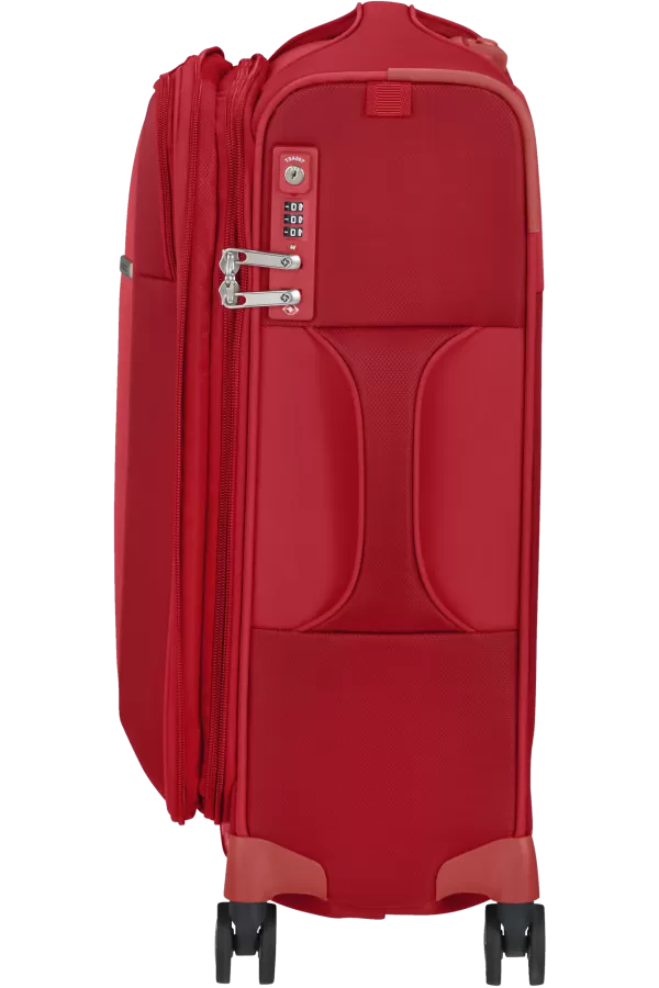 Mala de Cabine 55cm Expansível 4 Rodas Vermelho Chili - D'Lite | Samsonite