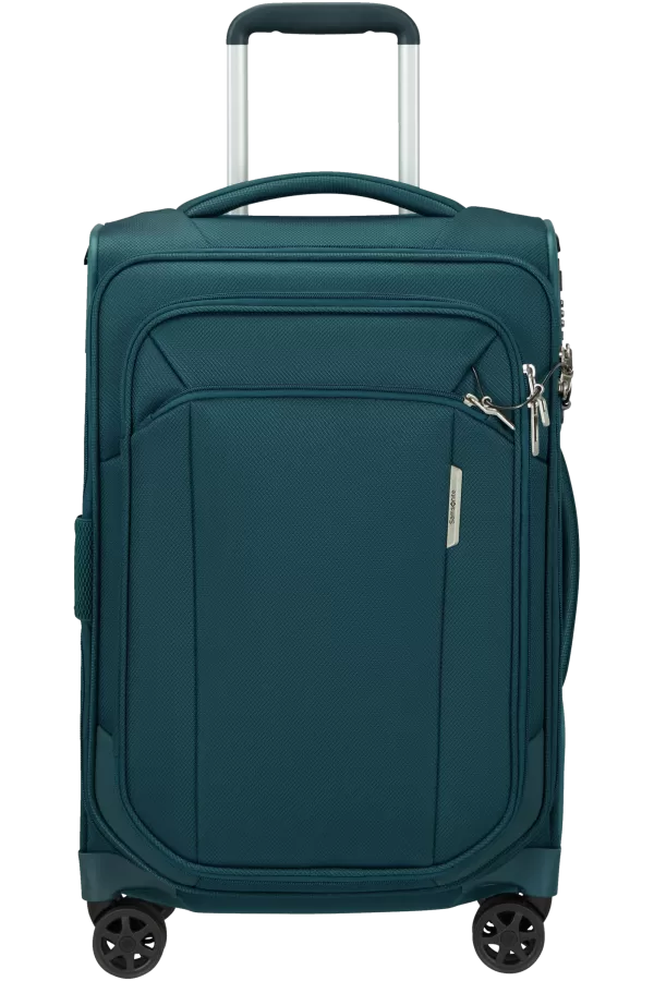 Mala de Cabine 55/35cm 4 Rodas Expansível Azul Petróleo - Respark | Samsonite
