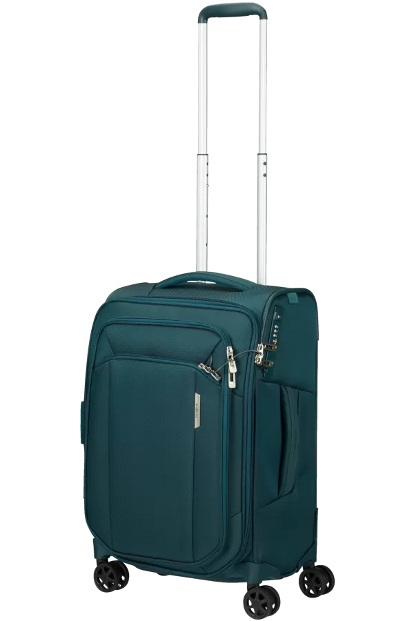 Mala de Cabine 55/35cm 4 Rodas Expansível Azul Petróleo - Respark | Samsonite