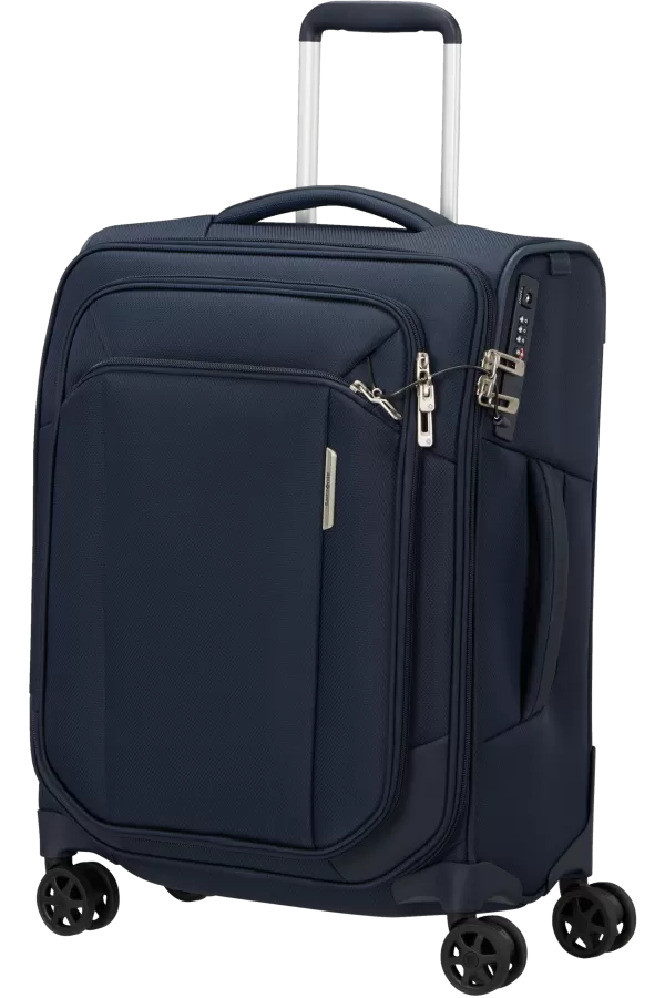 Mala de Cabine 55cm 4 Rodas Azul Marinho - Respark | Samsonite