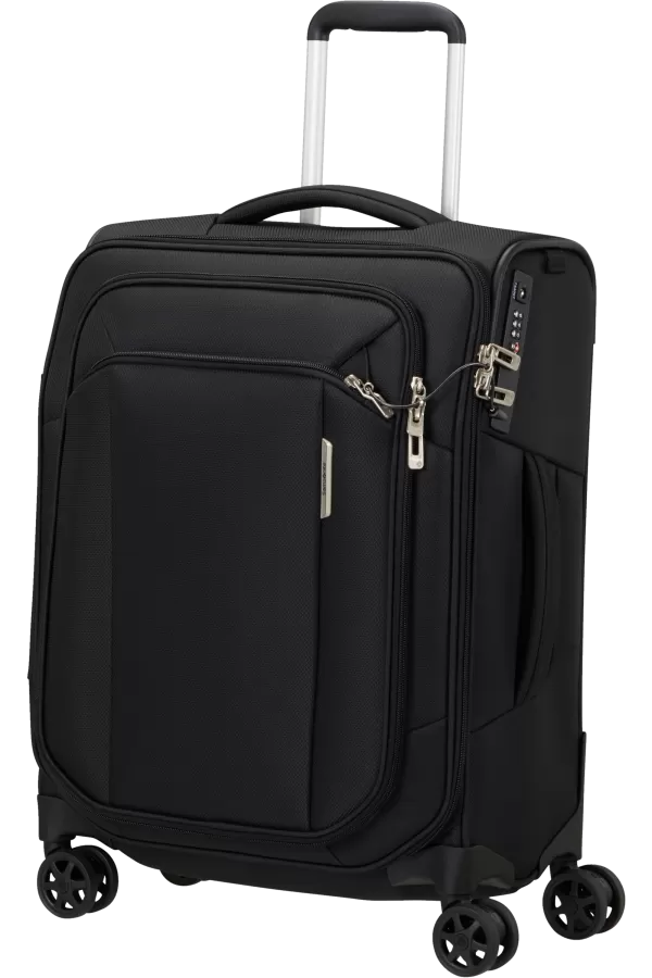 Mala de Cabine 55cm 4 Rodas Preto - Respark | Samsonite