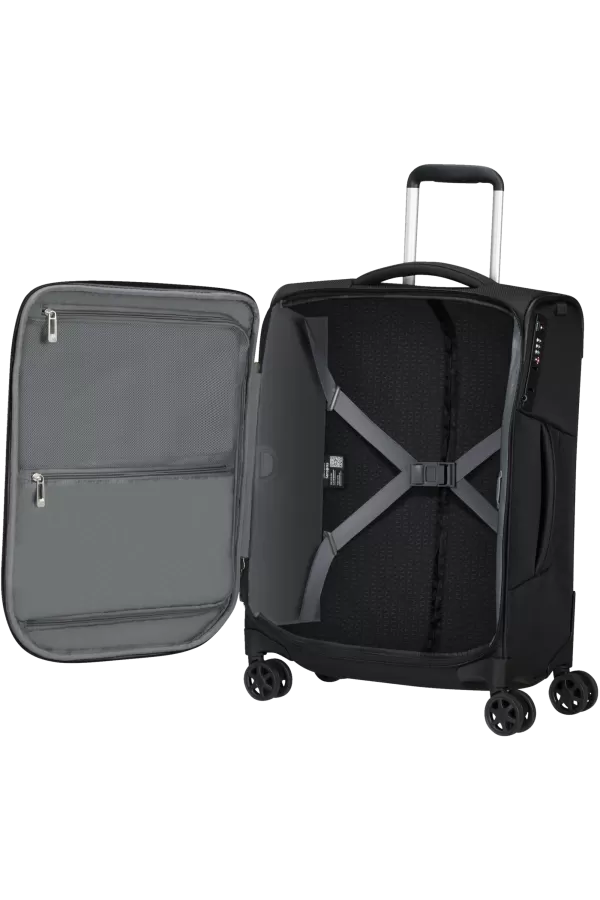 Mala de Cabine 55cm 4 Rodas Preto - Respark | Samsonite