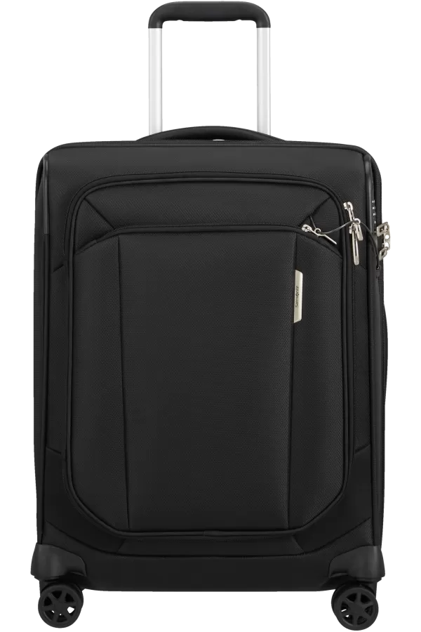 Mala de Cabine 55cm 4 Rodas Expansível Preto - Respark | Samsonite