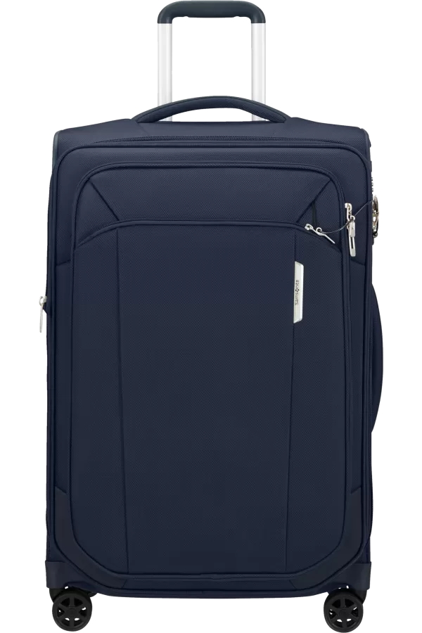 Mala de Viagem Média 67cm 4 Rodas Expansível Azul Marinho - Respark | Samsonite