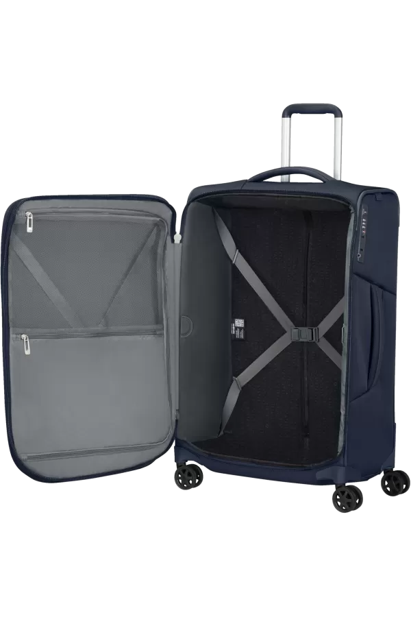 Mala de Viagem Média 67cm 4 Rodas Expansível Azul Marinho - Respark | Samsonite