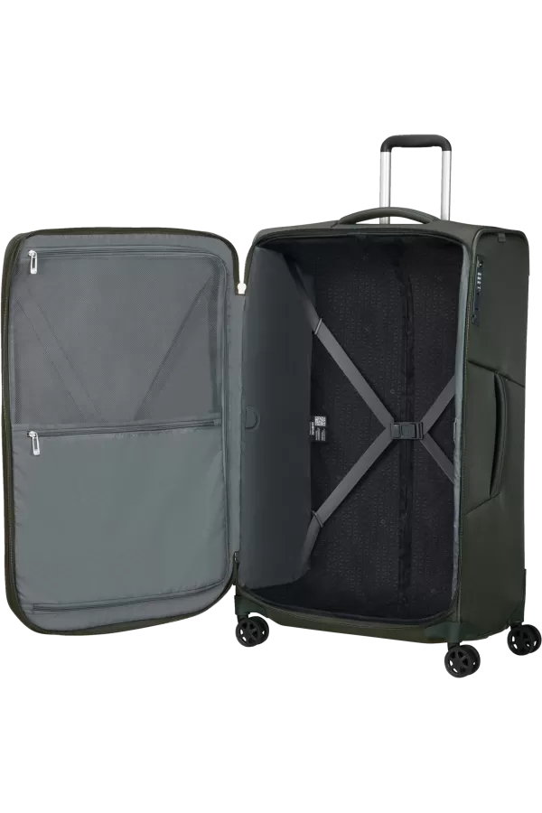 Mala de Viagem Grande 79cm 4 Rodas Expansível Verde Floresta - Respark | Samsonite