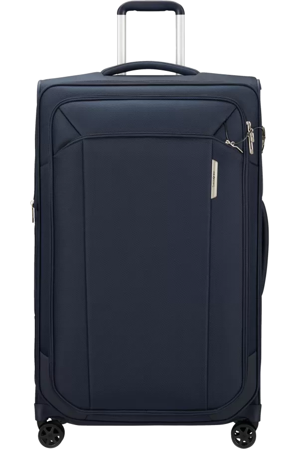 Mala de Viagem Grande 79cm 4 Rodas Expansível Azul Marinho - Respark | Samsonite