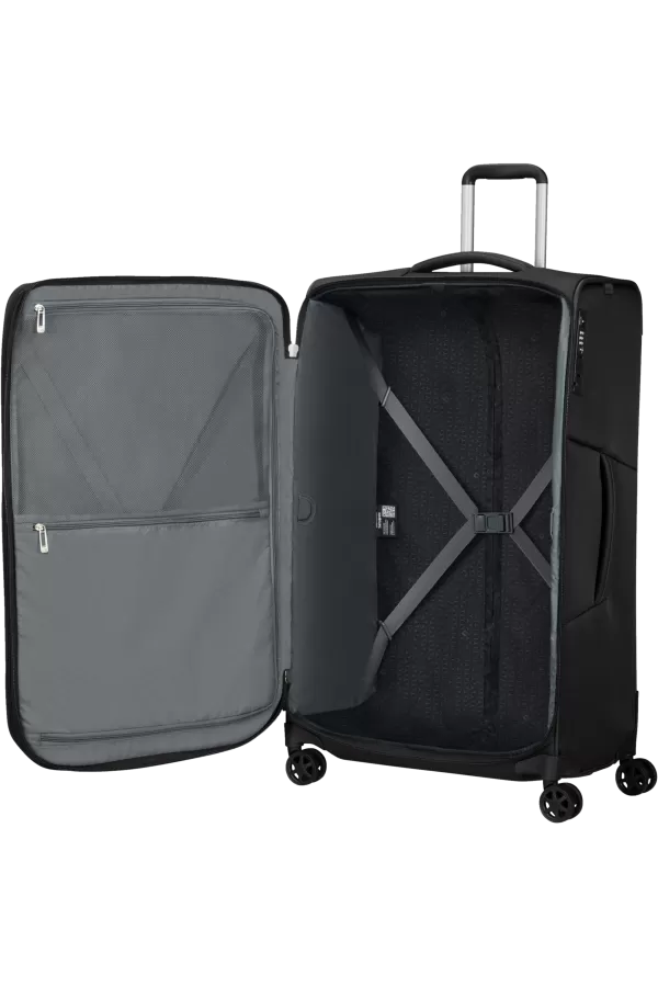 Mala de Viagem Grande 79cm 4 Rodas Expansível Preto - Respark | Samsonite