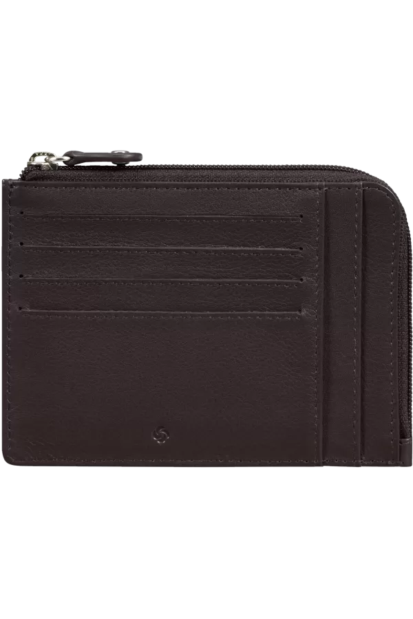 Porta-Cartões 8 Cartões com Porta-Moedas em Pele Castanha - Attack 2 Slg | Samsonite