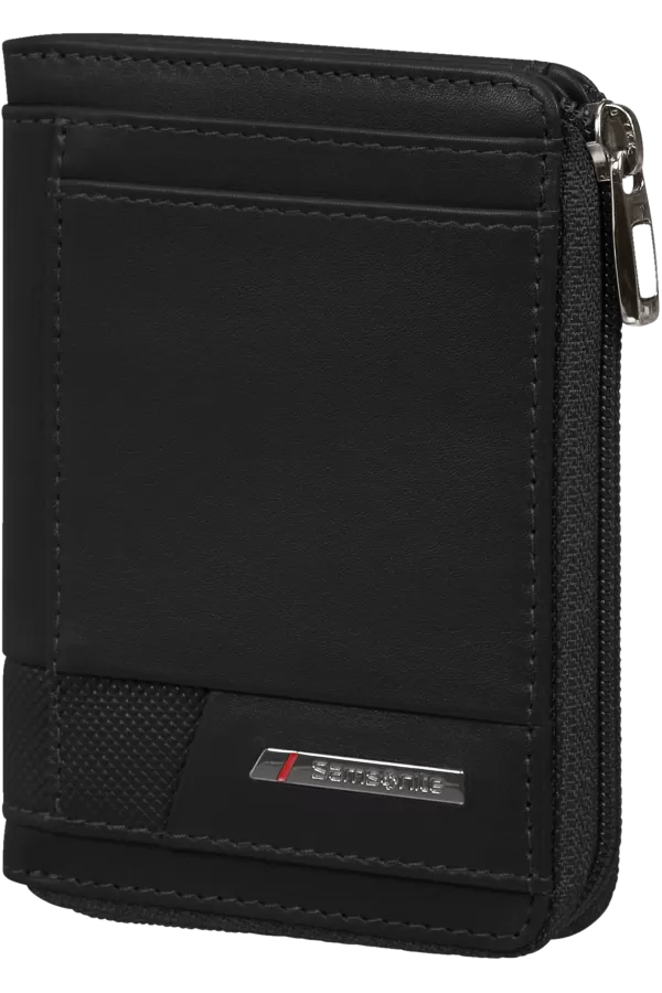 Carteira Porta-Moedas de Homem em Pele 8 Cartões e RFID Preta - PRO-DLX 6 SLG | Samsonite