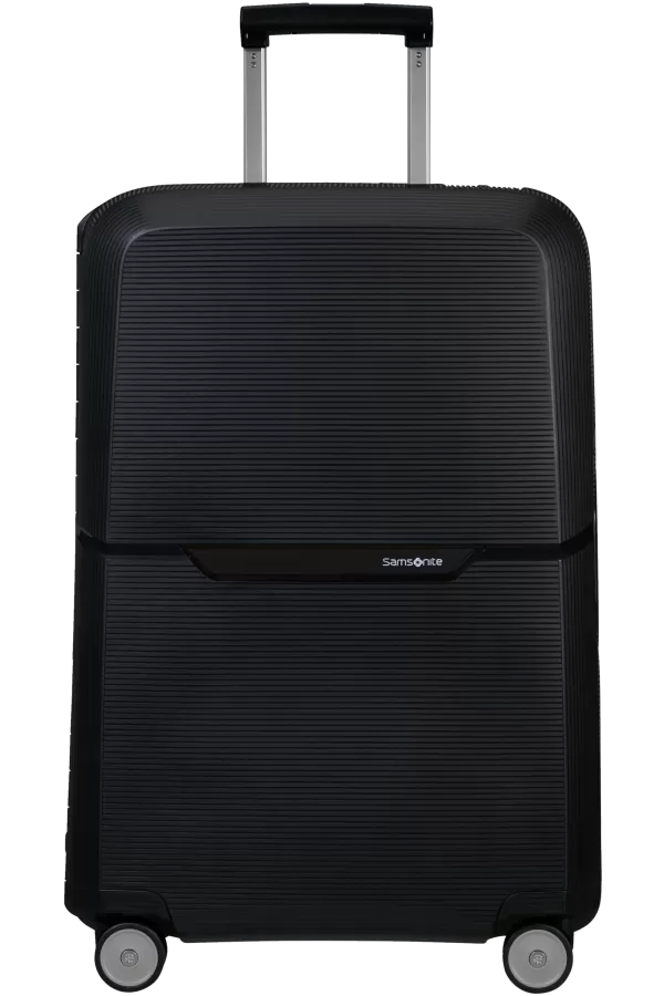 Mala de Viagem Média 69cm 4 Rodas Grafite / Prateada - Magnum Eco | Samsonite