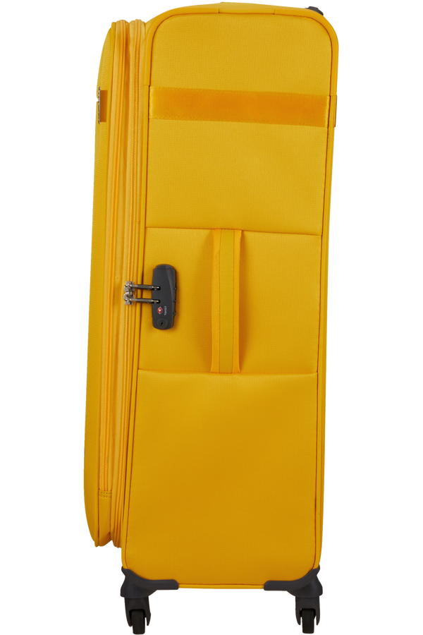 Mala de Viagem Grande 78cm 4 Rodas Expansível Amarelo Dourado - Citybeat | Samsonite