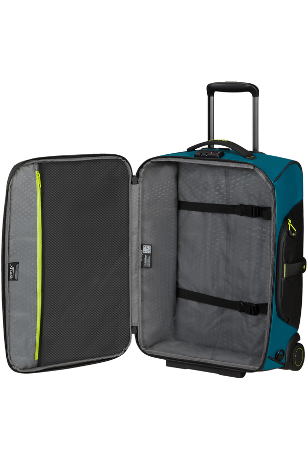 Saco/Mochila de Viagem 55cm 2 Rodas Azul Petróleo - Ecodiver | Samsonite