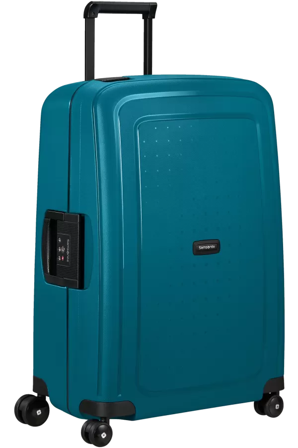 Mala de Viagem Média 69cm 4 Rodas com Fechadura Azul Petróleo - S'Cure | Samsonite