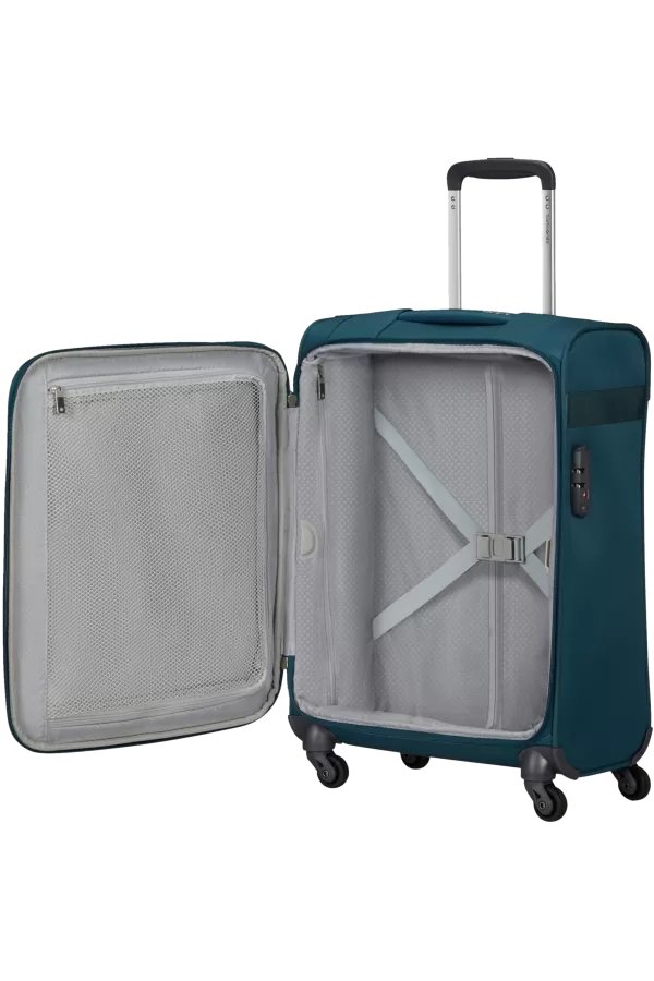 Mala de Cabine 55cm 4 Rodas Azul Petróleo - Citybeat | Samsonite