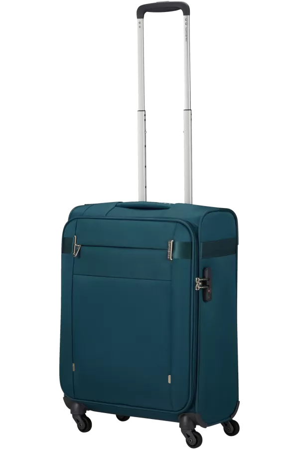 Mala de Cabine 55cm 4 Rodas Azul Petróleo - Citybeat | Samsonite