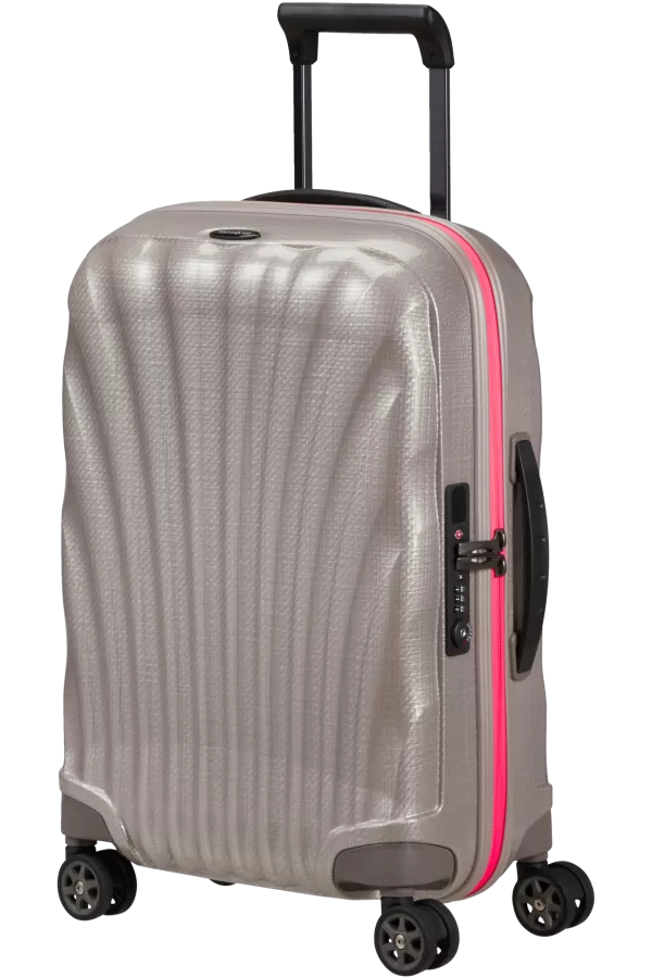 Mala de Cabine 55cm 4 Rodas Expansível Pérola / Fuchsia - C-Lite | Samsonite