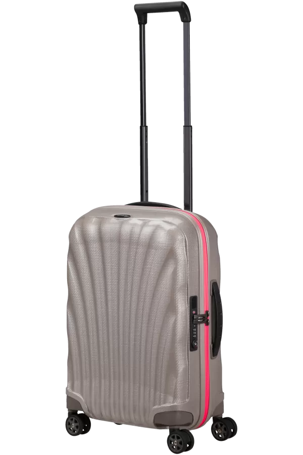 Mala de Cabine 55cm 4 Rodas Expansível Pérola / Fuchsia - C-Lite | Samsonite