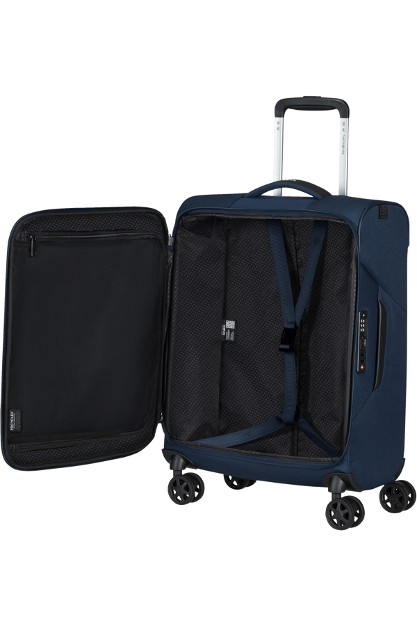 Mala de Cabine 55cm 4 Rodas Azul Meia-Noite - Litebeam | Samsonite