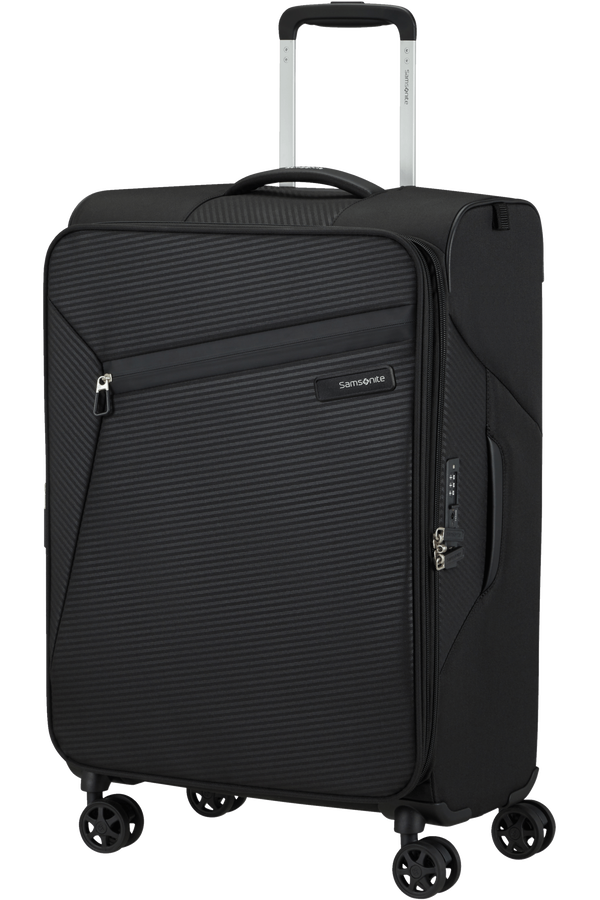 Mala de Viagem Média 66cm 4 Rodas Expansível Preta - Litebeam | Samsonite