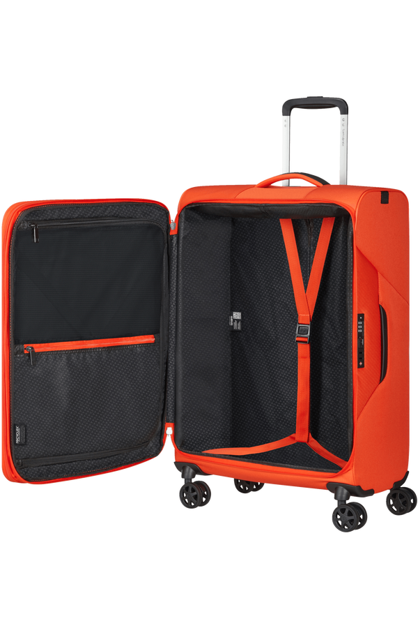 Mala de Viagem Média 66cm 4 Rodas Expansível Tangerina - Litebeam | Samsonite