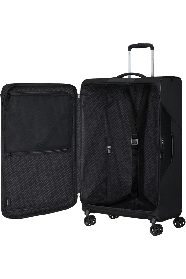 Mala de Viagem Grande 77cm 4 Rodas Expansível Preta - Litebeam | Samsonite