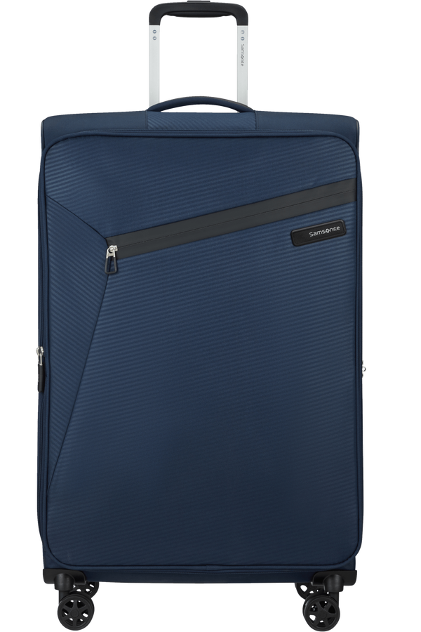 Mala de Viagem Grande 77cm 4 Rodas Expansível Azul Meia-Noite - Litebeam | Samsonite