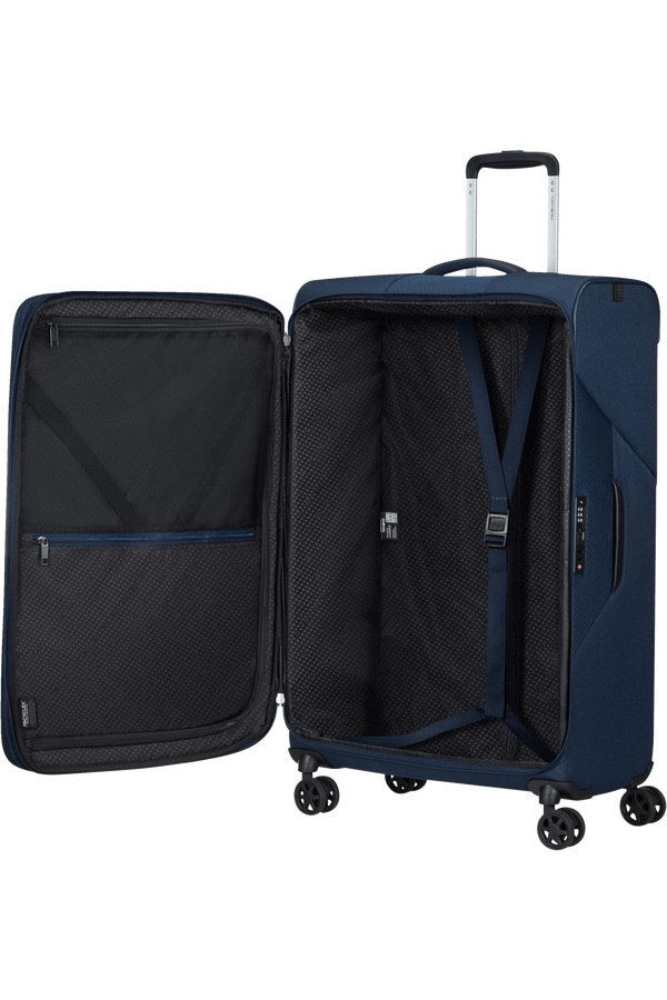 Mala de Viagem Grande 77cm 4 Rodas Expansível Azul Meia-Noite - Litebeam | Samsonite