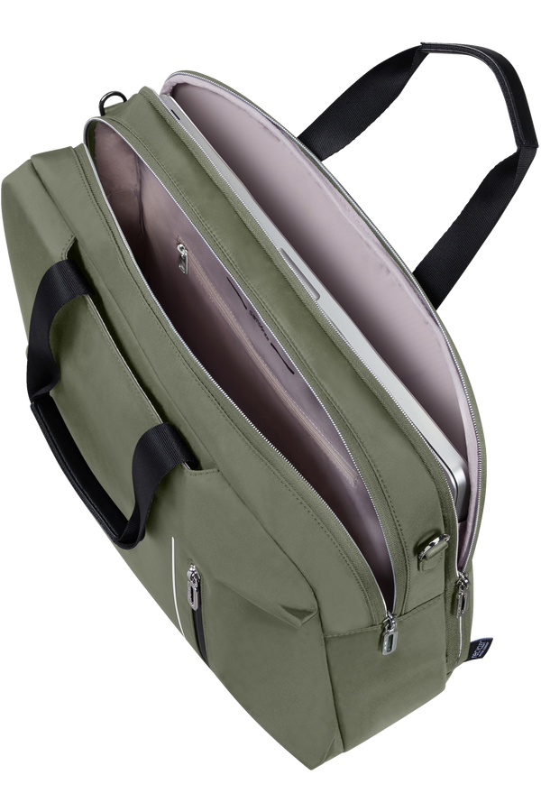 Pasta de Senhora para Portátil 15.6" 2 Compartimentos Verde-Azeitona - Ongoing | Samsonite