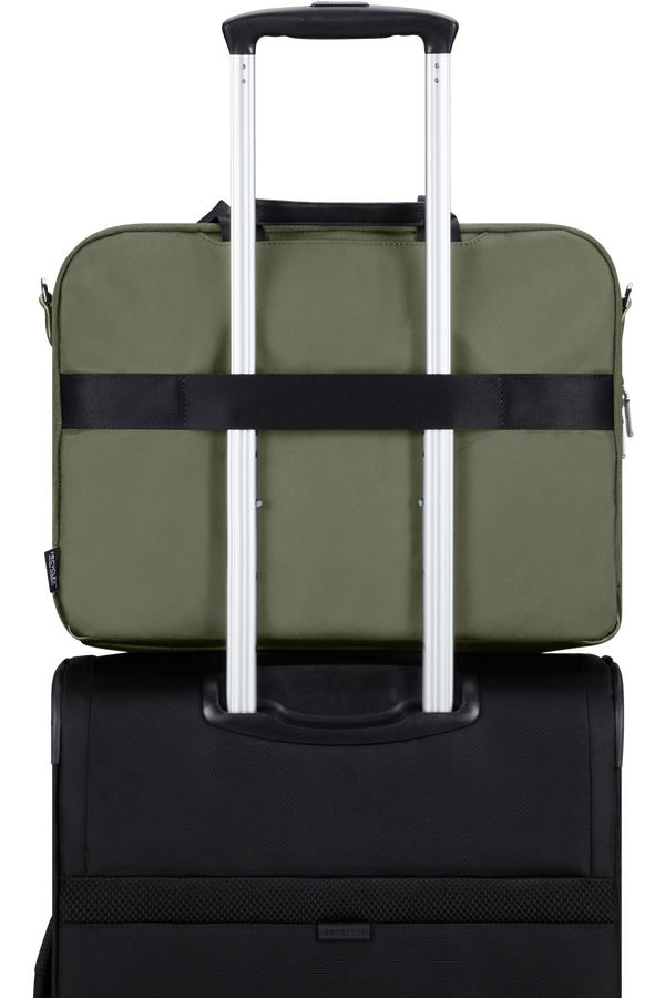 Pasta de Senhora para Portátil 15.6" 2 Compartimentos Verde-Azeitona - Ongoing | Samsonite