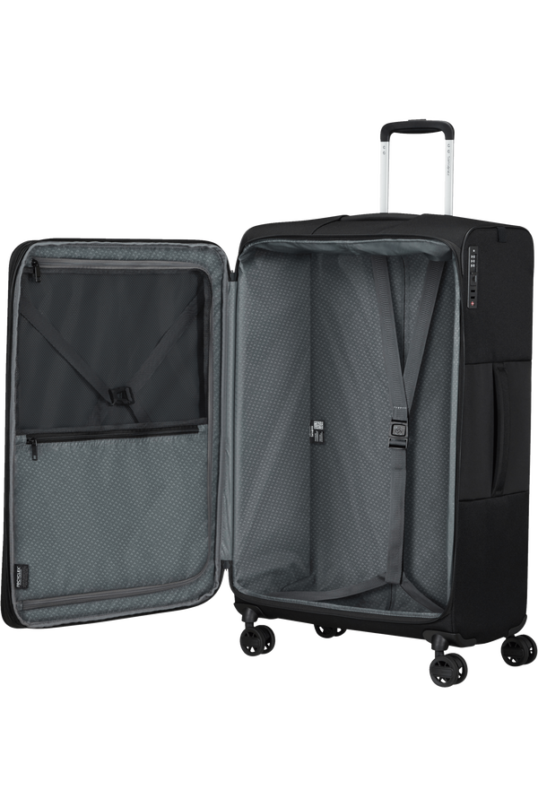 Mala de Viagem Grande 77cm 4 Rodas Expansível Preta - Vaycay | Samsonite