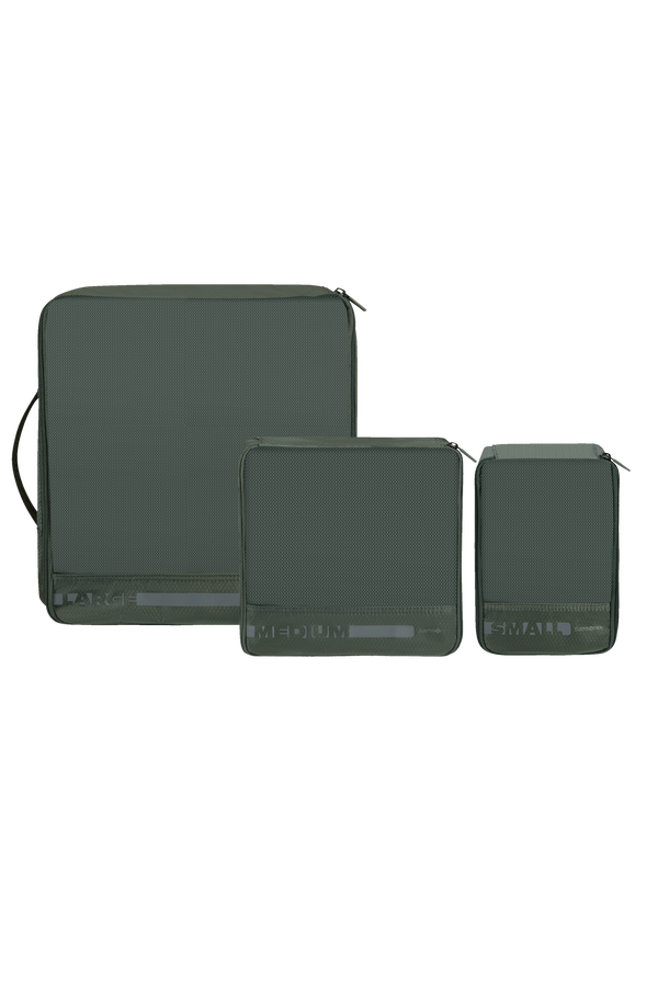 Conjunto 3 Bolsas de Arrumação Verde Floresta - Acessórios de Viagem | Samsonite