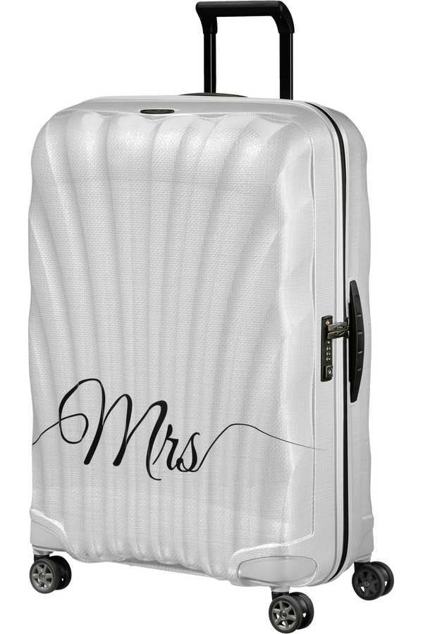 Mala de Viagem Grande 75cm 4 Rodas Mrs. Branca - C-Lite | Samsonite