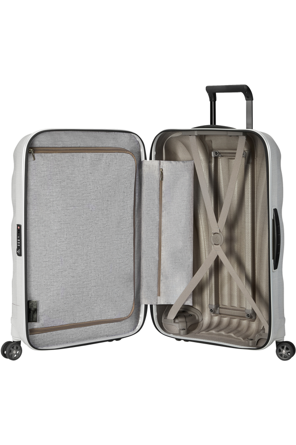 Mala de Viagem Grande 75cm 4 Rodas Mrs. Branca - C-Lite | Samsonite