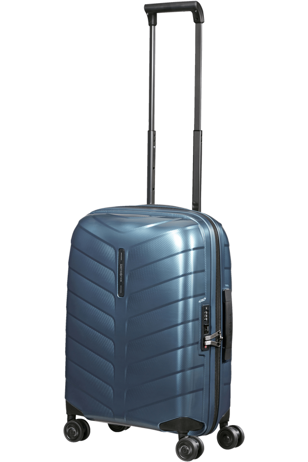 Mala de Cabine 55cm Expansível 4 Rodas Azul Cinza - Attrix | Samsonite