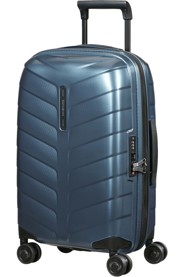 Mala de Cabine 55/35cm Expansível 4 Rodas Azul Cinza - Attrix | Samsonite