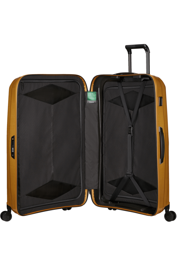 Mala de Viagem Grande 77cm 4 Rodas Amarelo Açafrão - Major-Lite | Samsonite