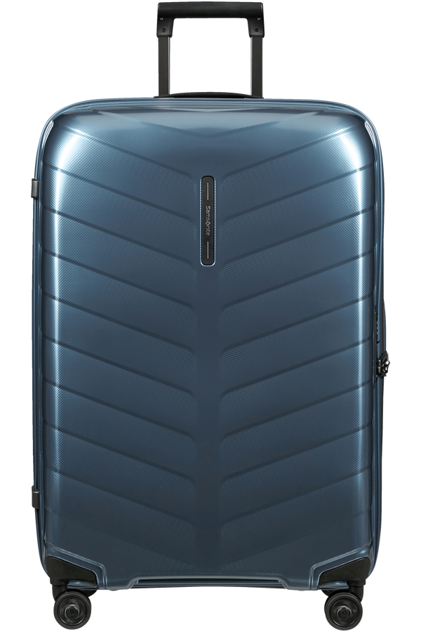 Mala de Viagem Grande 75cm 4 Rodas Azul Cinza - Attrix | Samsonite