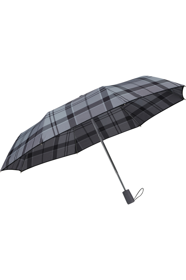 Guarda-Chuva Desdobrável Automático Xadrez Cinza - Alu Drop S | Samsonite