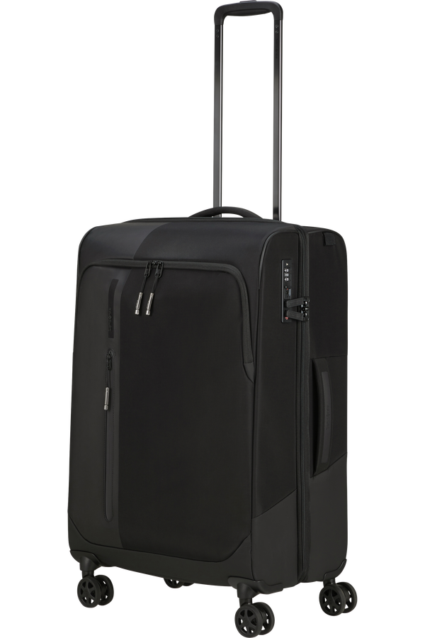 Mala de Viagem Média 66cm 4 Rodas Expansível Preto - Biz2Go TRVL | Samsonite