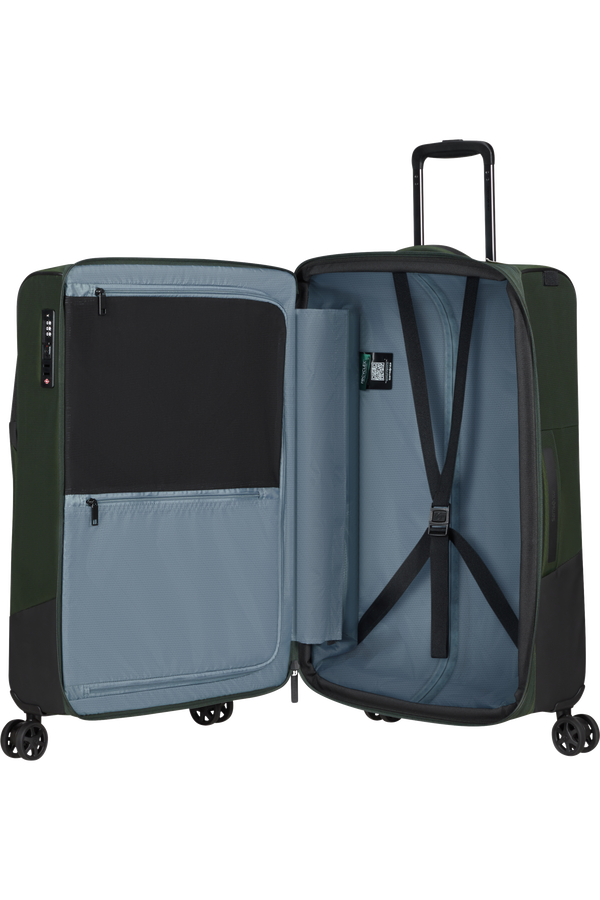 Mala de Viagem Média 66cm 4 Rodas Expansível Verde Terra - Biz2Go TRVL | Samsonite