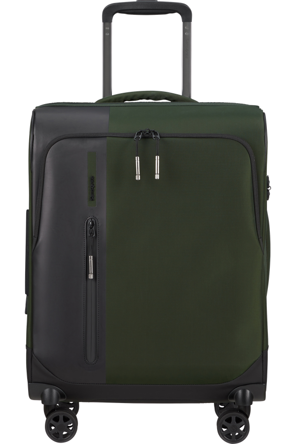Mala de Cabine 55cm 4 Rodas Expansível Verde Terra - Biz2Go TRVL | Samsonite