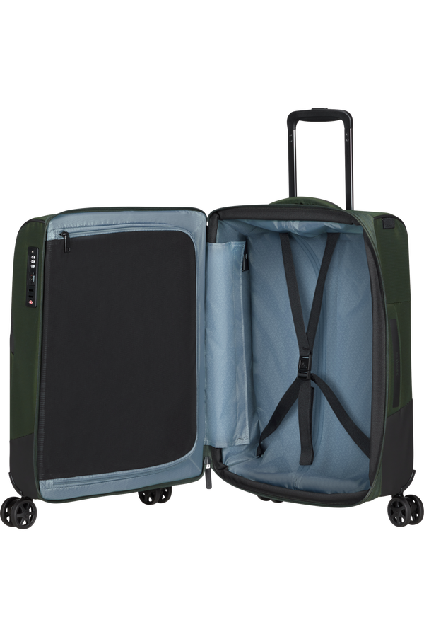 Mala de Cabine 55cm 4 Rodas Expansível Verde Terra - Biz2Go TRVL | Samsonite