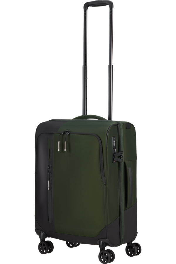 Mala de Cabine 55cm 4 Rodas Expansível Verde Terra - Biz2Go TRVL | Samsonite