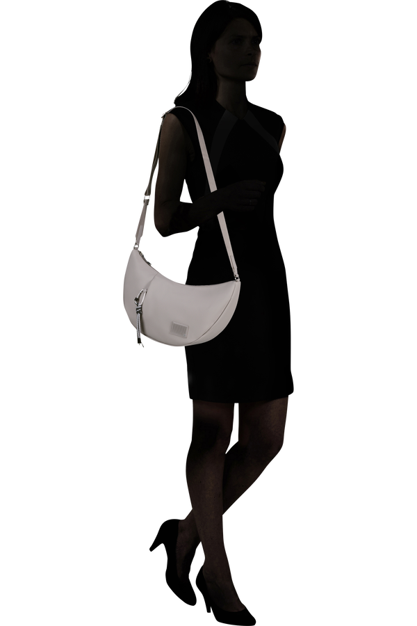 Bolsa de Ombro Hobo Rosa Acinzentado - Wander Last | Samsonite