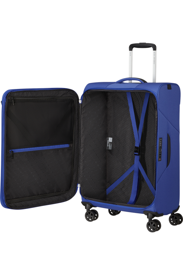 Mala de Viagem Média 66cm 4 Rodas Expansível Azul-Náutico - Litebeam | Samsonite