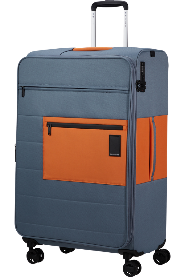 Mala de Viagem Grande 77cm 4 Rodas Expansível Mirtilo/Laranja - Vaycay | Samsonite