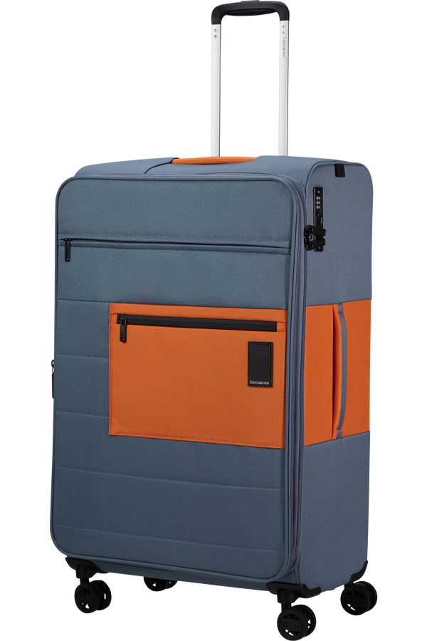 Mala de Viagem Grande 77cm 4 Rodas Expansível Mirtilo/Laranja - Vaycay | Samsonite