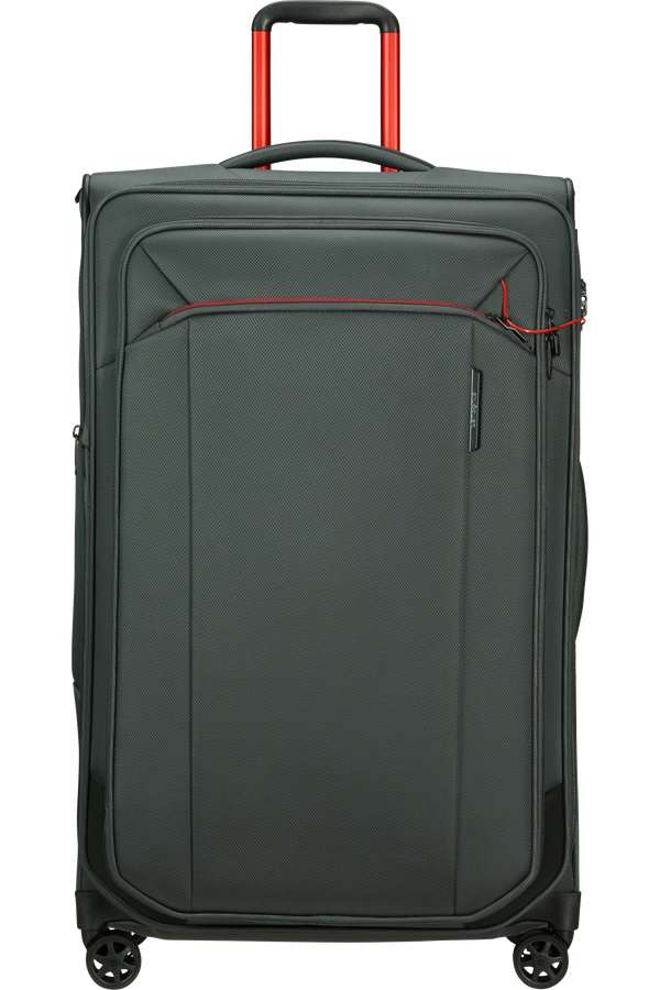 Mala de Viagem Grande 79cm 4 Rodas Expansível Preto Desportivo - Respark | Samsonite