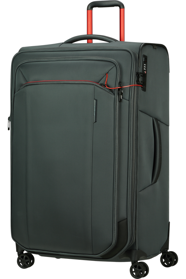 Mala de Viagem Grande 79cm 4 Rodas Expansível Preto Desportivo - Respark | Samsonite